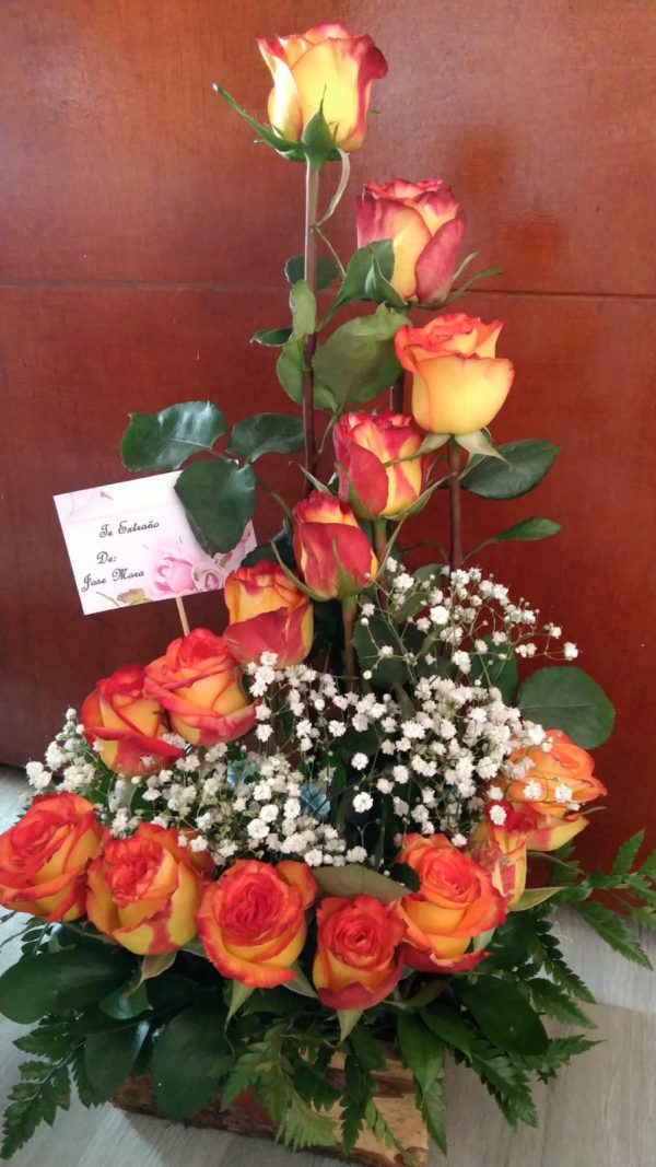 Arreglo floral 15  rosas R19