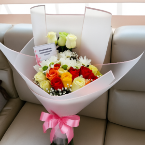 Ramo de Rosas y Margaritas en Mosquera R152 - Floristería en Mosquera Te Mando Flores.